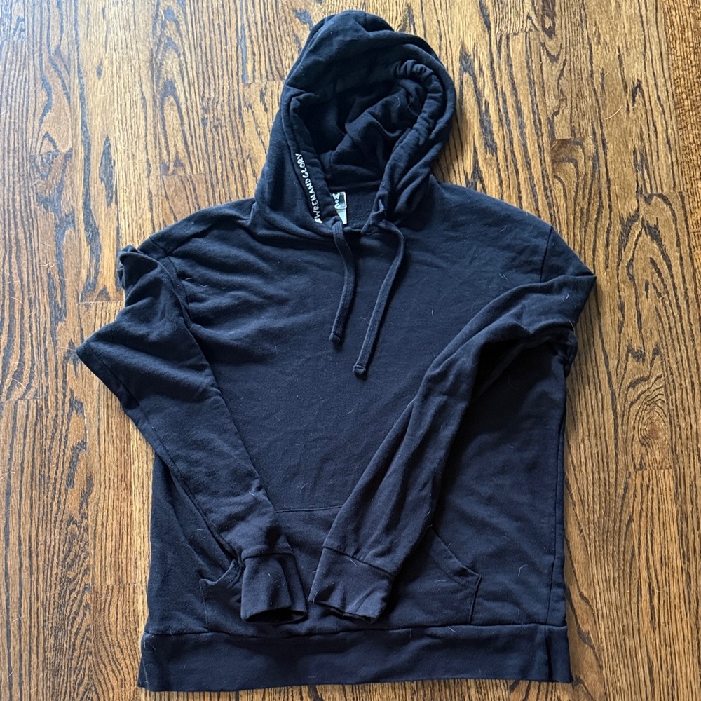 Black 'Apres Ski' Painted Hoodie - Picture 3 of 4